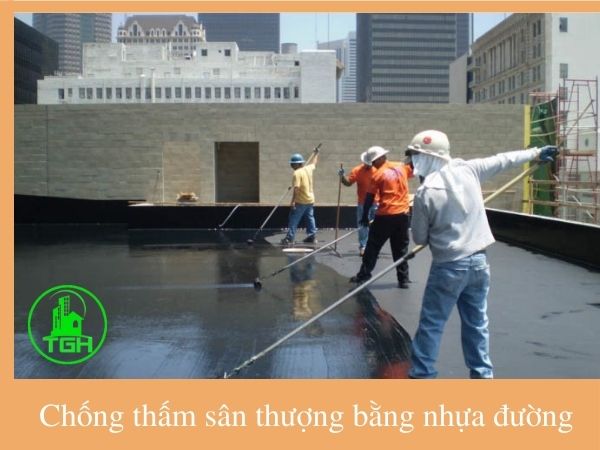 chống thấm sân thượng bằng nhựa đường